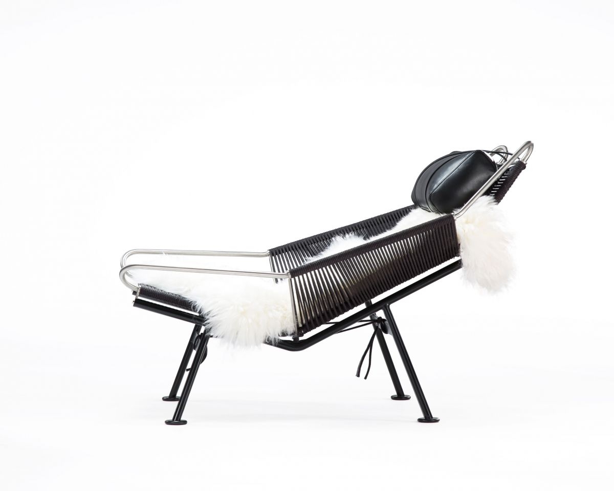 Flag Halyard Chair - Black Edition - Milano Smoke Black - Image 2