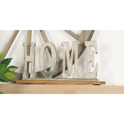 Silver Home Letter Block - Image 0