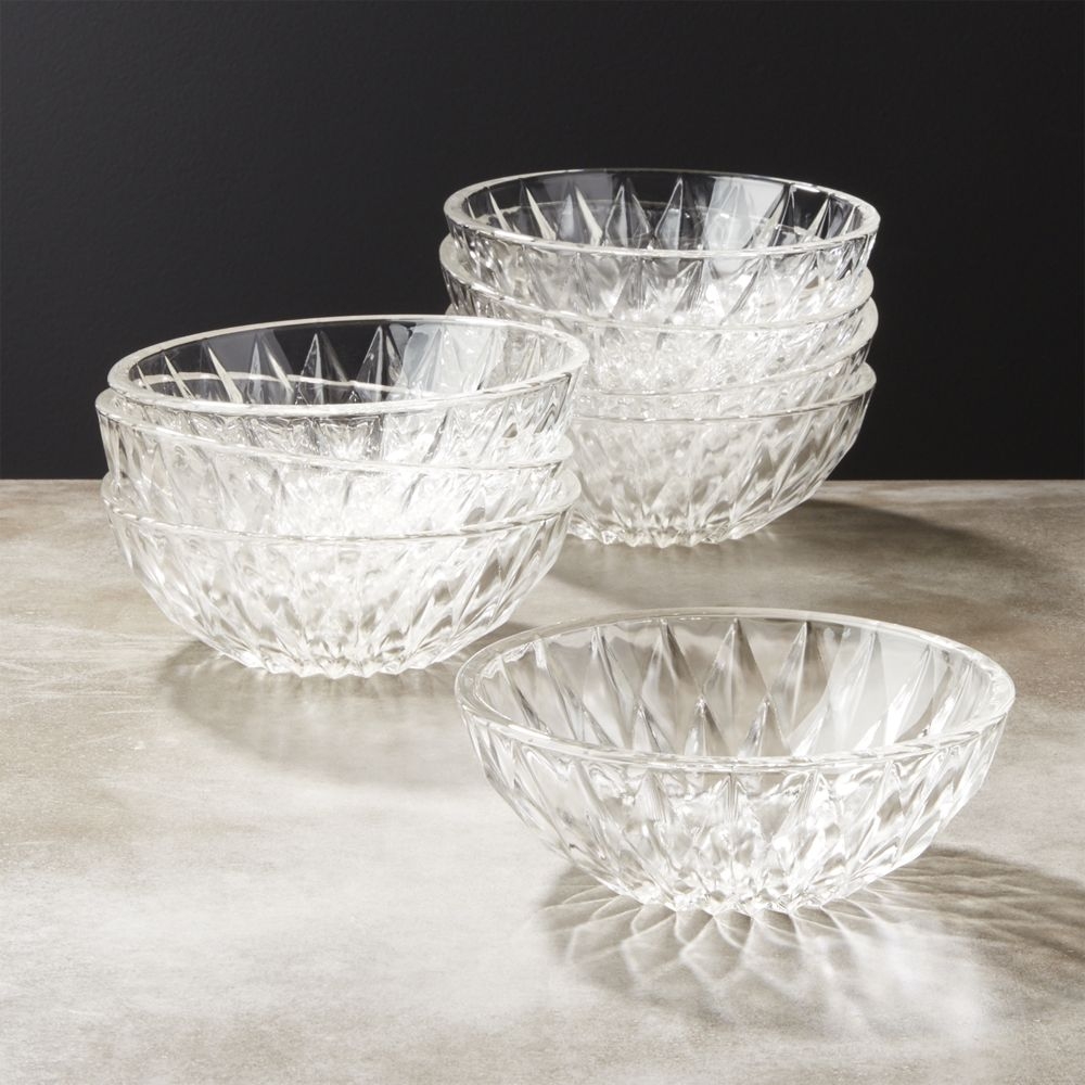 Daphne Glass Serving Bowl Set of 8 - Image 0