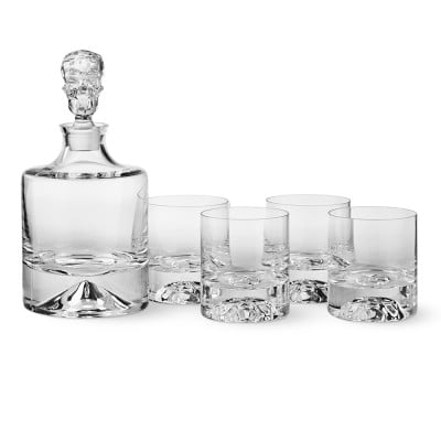 Shade Skull Decanter &amp; Double Old-Fashioned Glasses, Set of 4 - Image 0