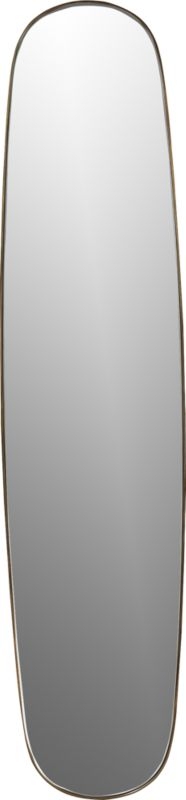 Rogue Brass Large Oval Wall Mirror 14"x61" - Image 3