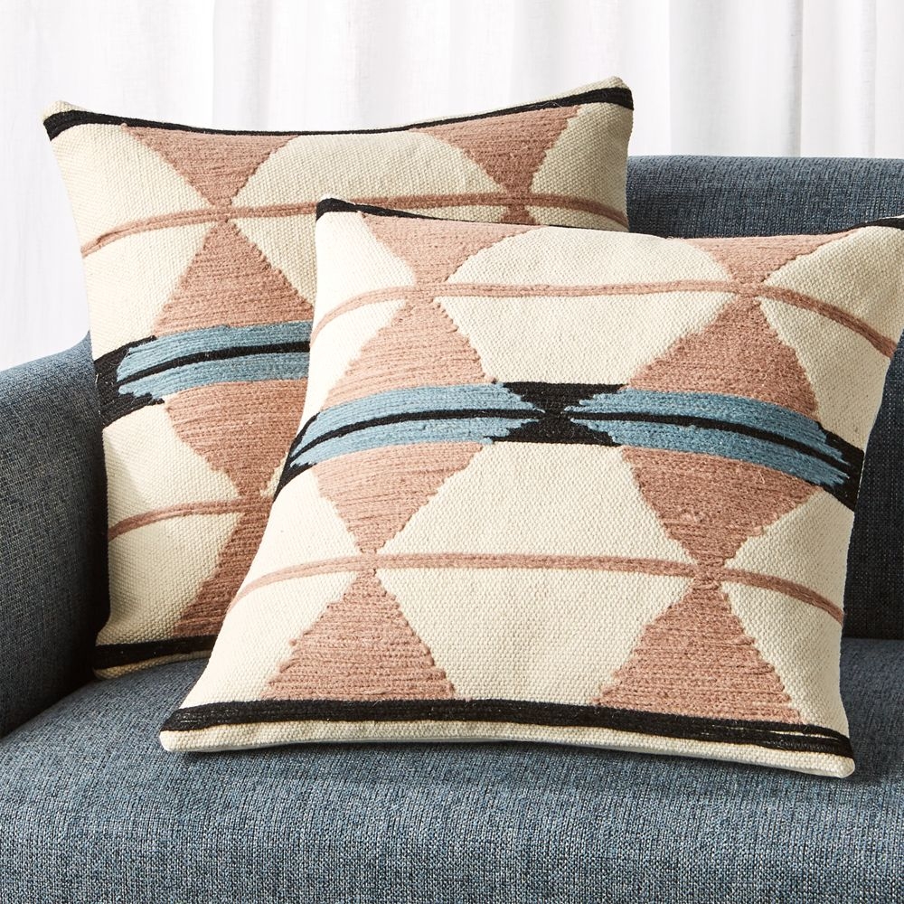 Elda Pink Pattern Pillows 20", Set of 2 - Image 0