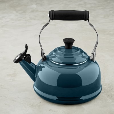 Le Creuset Classic Whistling Tea Kettle, Teal - Image 0