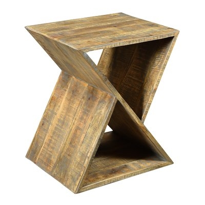 Alessandro Mango Wood Angled End Table - Image 0