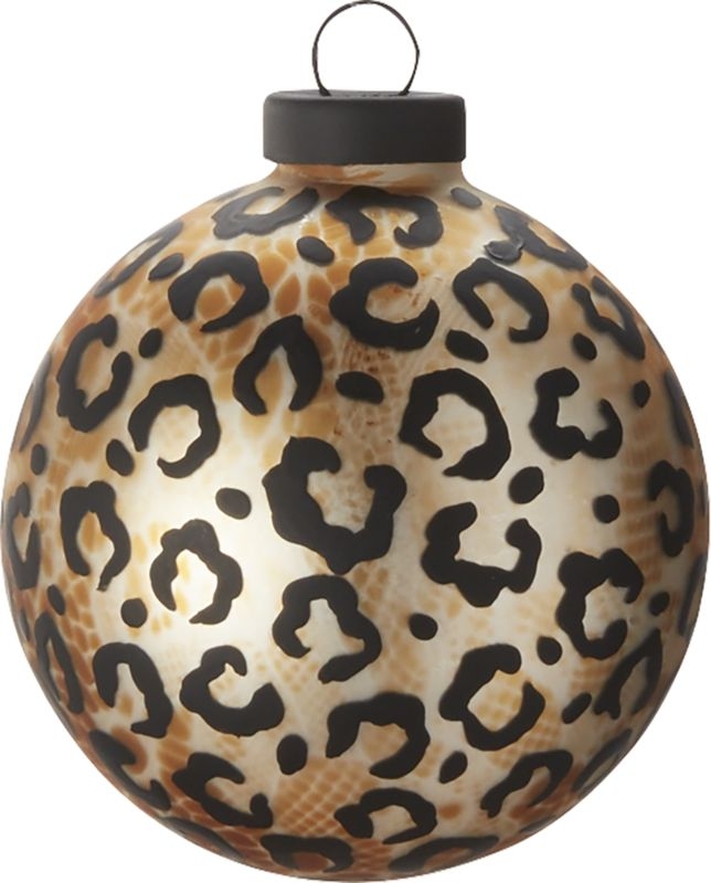 Glass Cheetah Ornament - Image 2