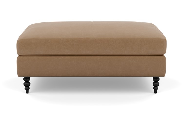 Sloan Leather Ottoman - Image 1
