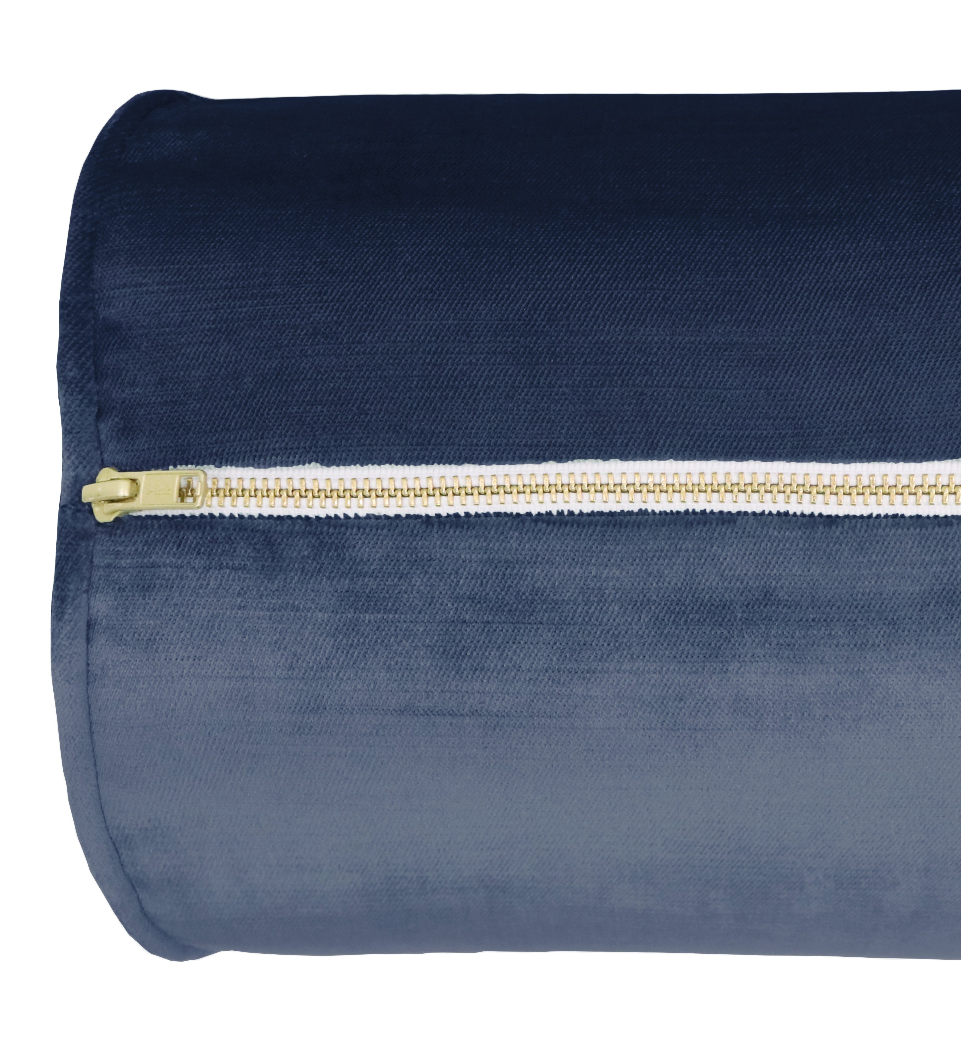 THE BOLSTER :: FAUX SILK VELVET // PRUSSIAN BLUE - Sample 4" X 4" - Image 3