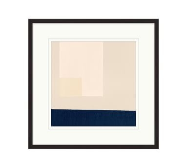 Minimal Color Block Framed Paper Prints, Set of 2, 23" x 23" - Image 1