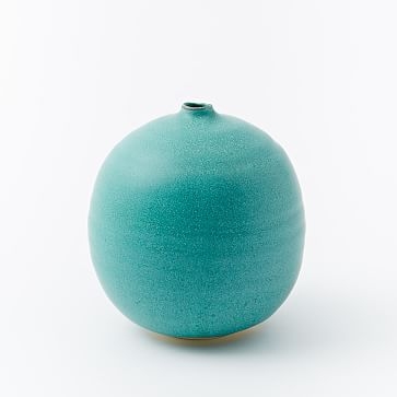 Judy Jackson Bottle Vase, Small, Turquoise - Image 0