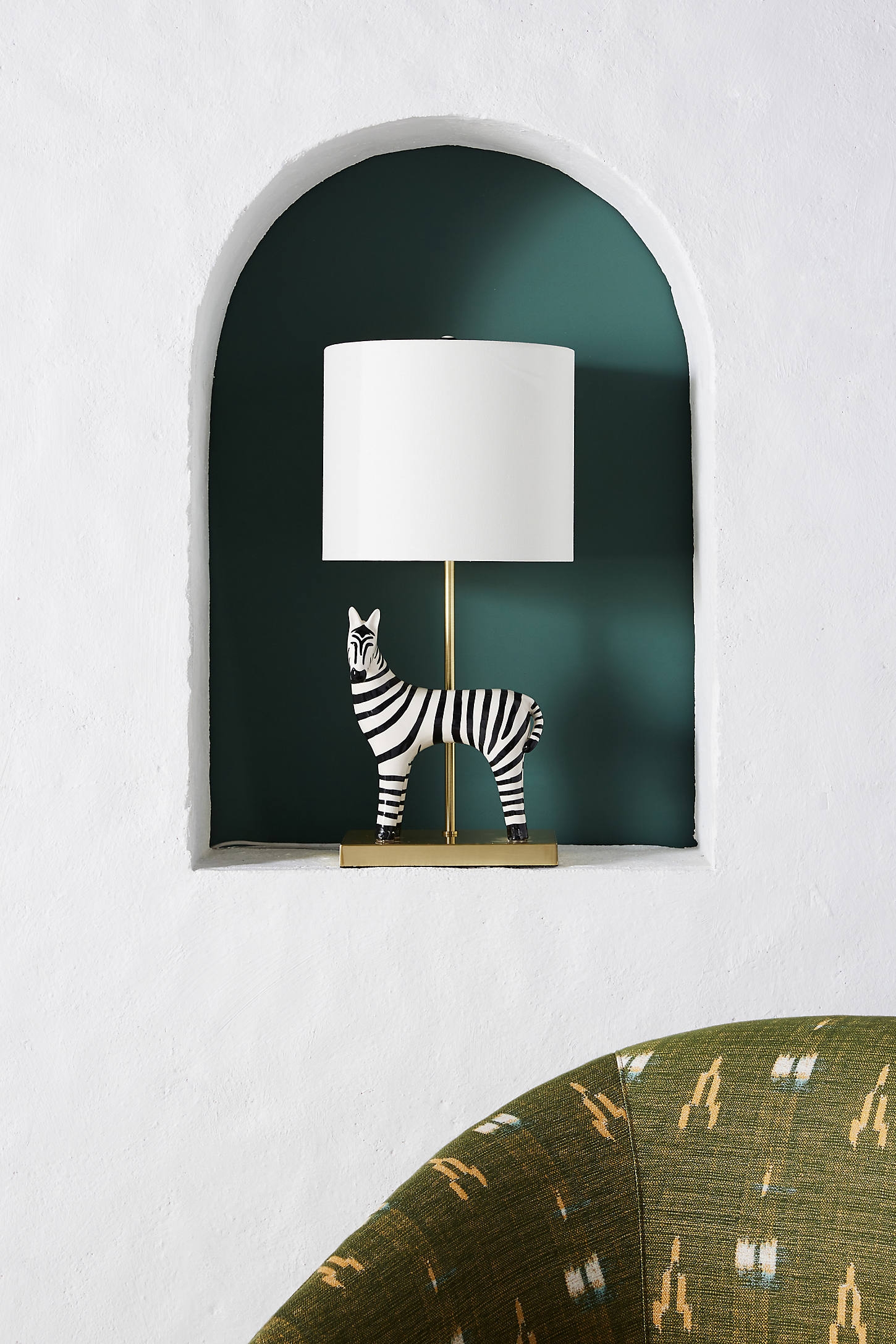 Ceramic Zebra Table Lamp - Image 0
