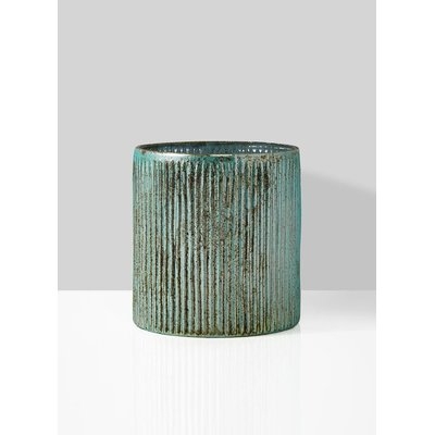 Aadvik Ribbed Glass Table Vase - Image 0