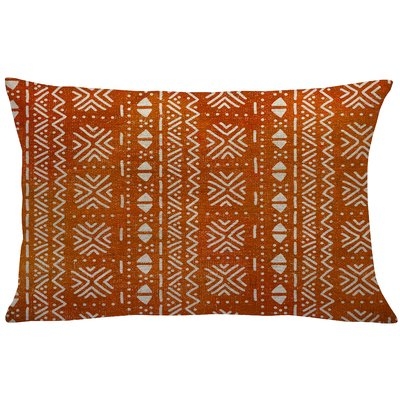 Coralie Mud Cloth Linen Lumbar Pillow - Image 0