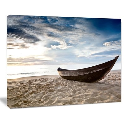 'Old Fisherman Boat' Photographic Print on Wrapped Canvas - Image 0