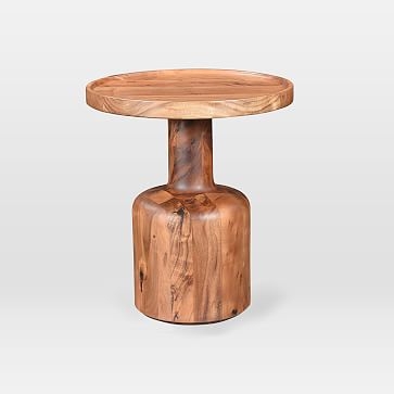 Turned Wood Side Table - Image 0