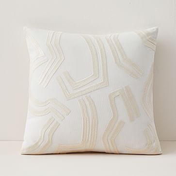 Ani Pillow Cover, 20"x20", Frost Gray - Image 0