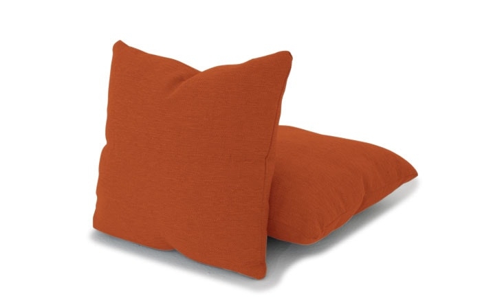 Orange Decorative Mid Century Modern Knife Edge Pillows (Set of 2) - Taylor Blazer - Image 1
