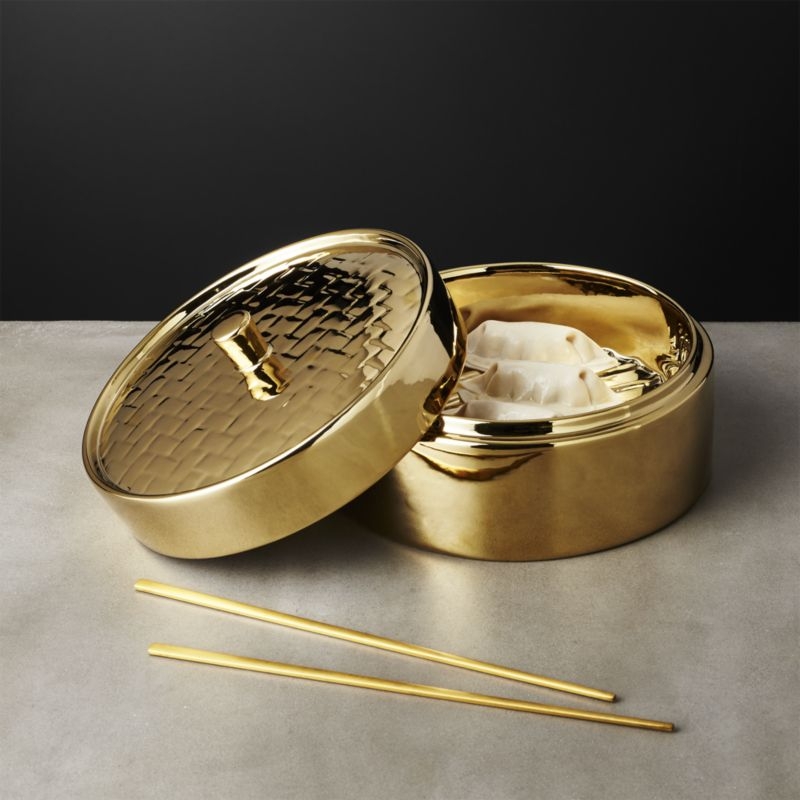 Gold Steamer Basket - Image 1