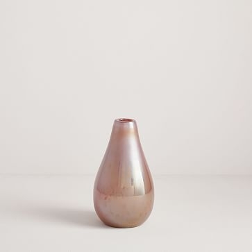 Pearlescent Vase, Small Tapered, Pink - Image 0