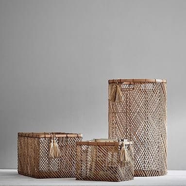 Diagonal Weave Baskets, Set of 2 - Image 0