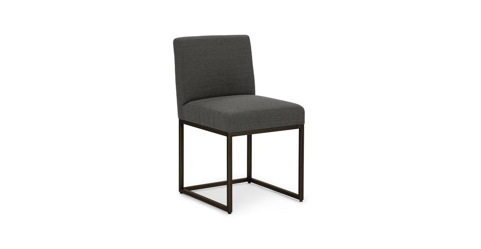 Oscuro Cinder Gray Dining Chair - Image 0