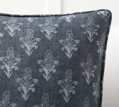 Linnea Print Pillow Cover, Blue Multi, 20" - Image 1