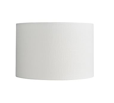 Textured Gallery Straight Sided Shade, Small, White - Image 0