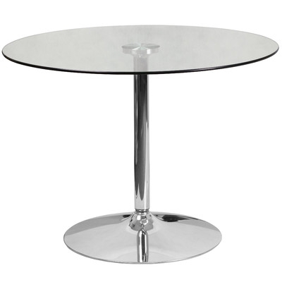 Cavell Round Glass Dining Table - Image 0