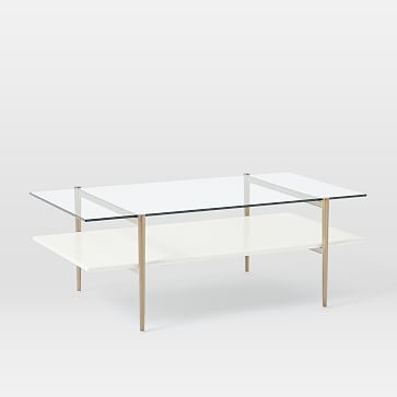 Mid-Century Art Display Coffee Table, Oyster - Image 4