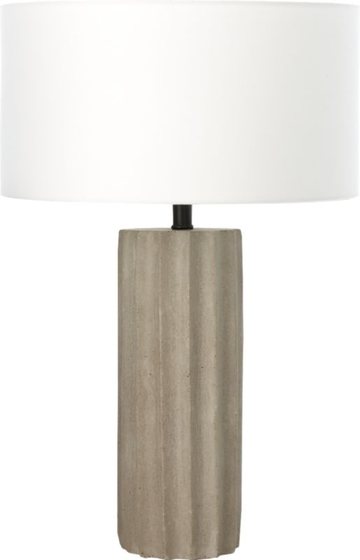 Scallop Concrete Table Lamp - Image 1