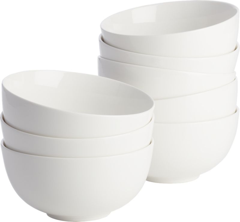 Contact White Soup Bowls Set of 8 - Image 2
