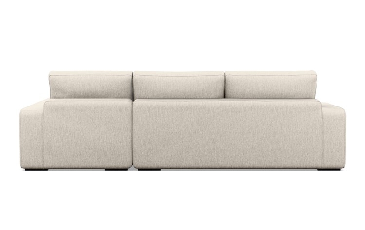 Ainsley Right Sectional with Beige Wheat Fabric and Matte Black legs - Image 3