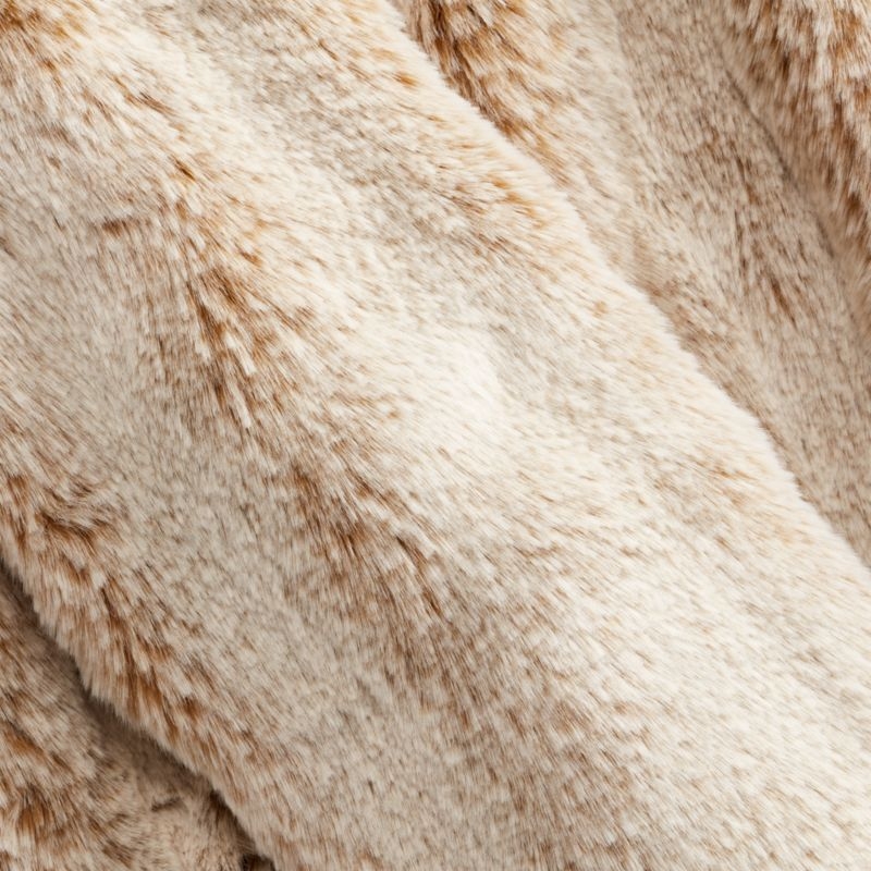 Premium Oatmeal Faux Fur Throw - Image 5