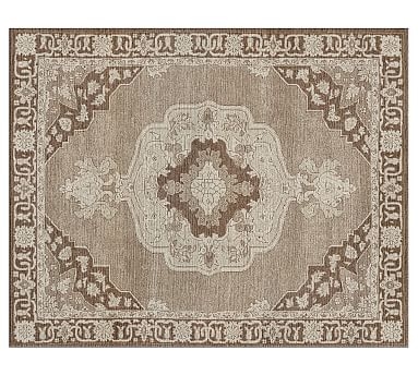 Kayson Tonal Printed Rug, 8 x 10', Flax Multi - Image 0