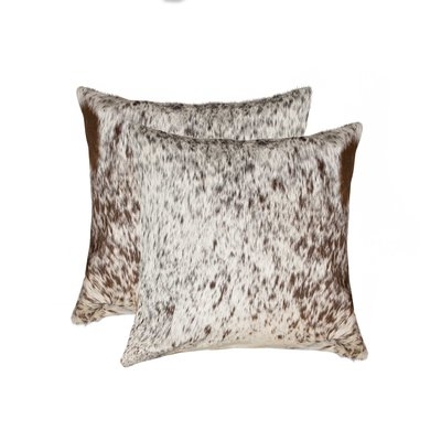 Beahm Cowhide Throw Pillow - Image 0