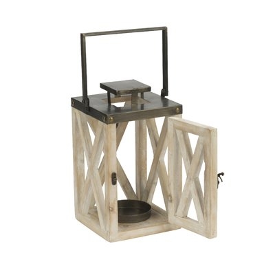 Bearfield 2 Piece Wood Lantern Set - Image 0