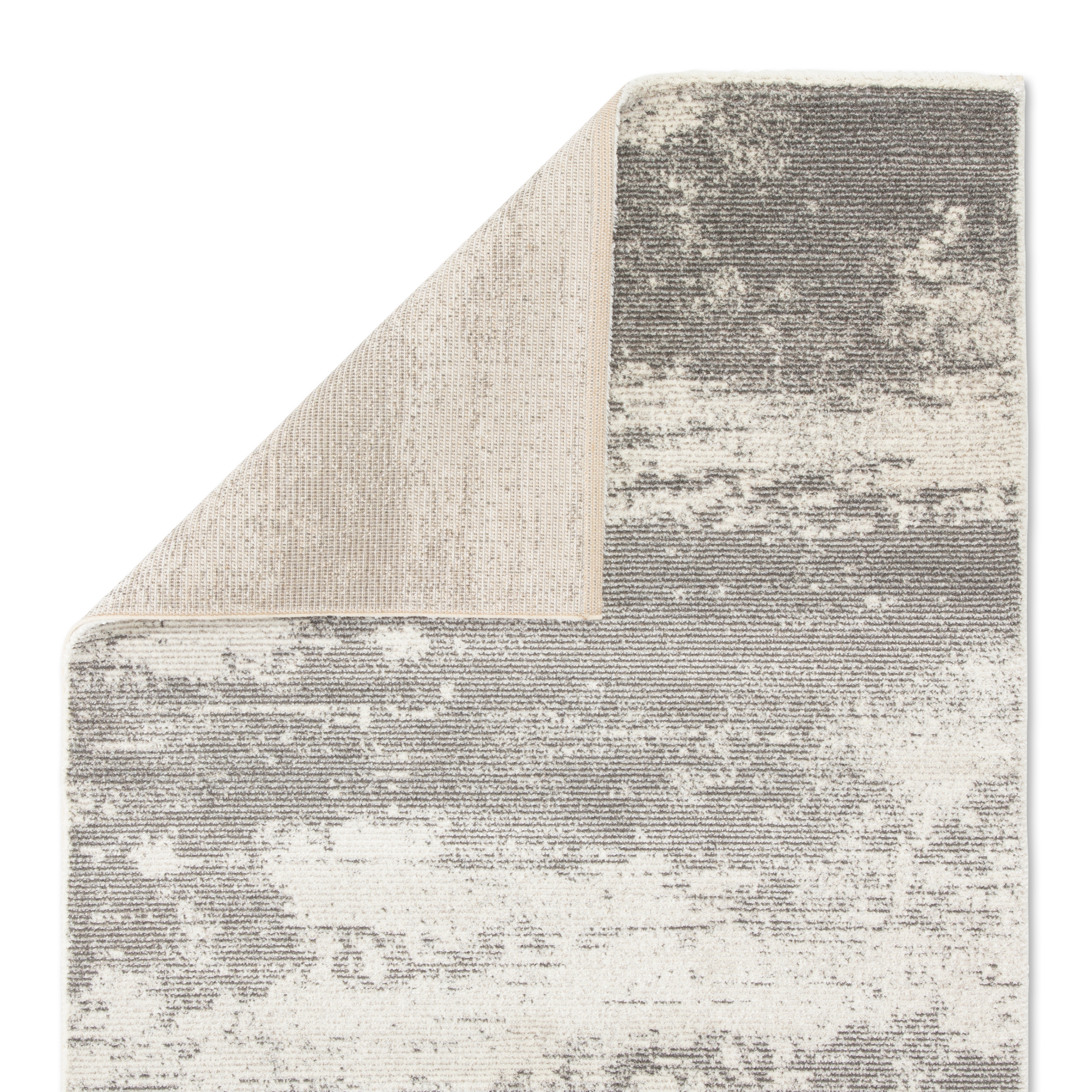 Discovery Abstract Gray/ White Area Rug (9'2" X 12'10") - Image 2