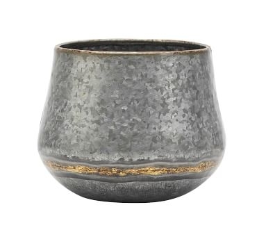Low Galvanized Vases - Small - Image 1