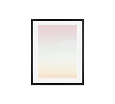 Pale Desert Sky Framed Print by Jane Wilder, 16 x 20", Wood Gallery Frame, Black, Mat - Image 1