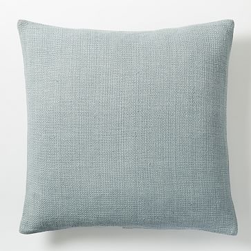Silk Handloomed Pillow Cover, 20"x20", Moonstone - Image 0