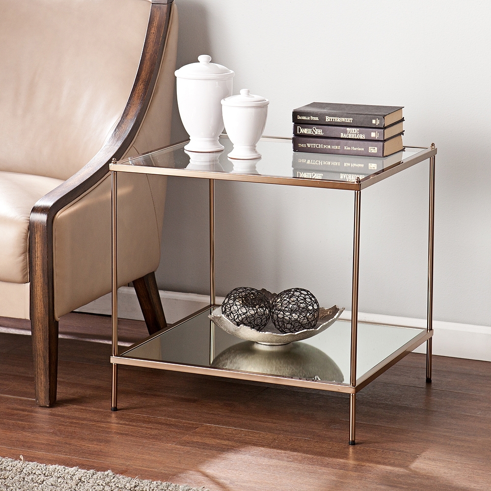 Knox Metallic Gold End Table - Style # 39G75 - Image 0