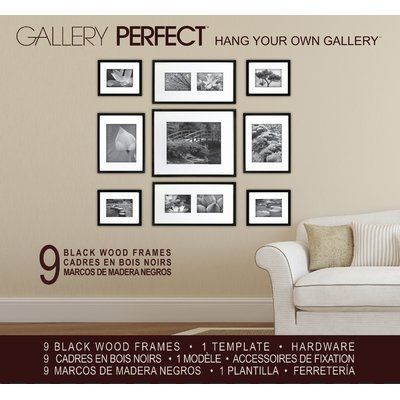 9 Piece Boulware Wood Picture Frame Set - Image 1
