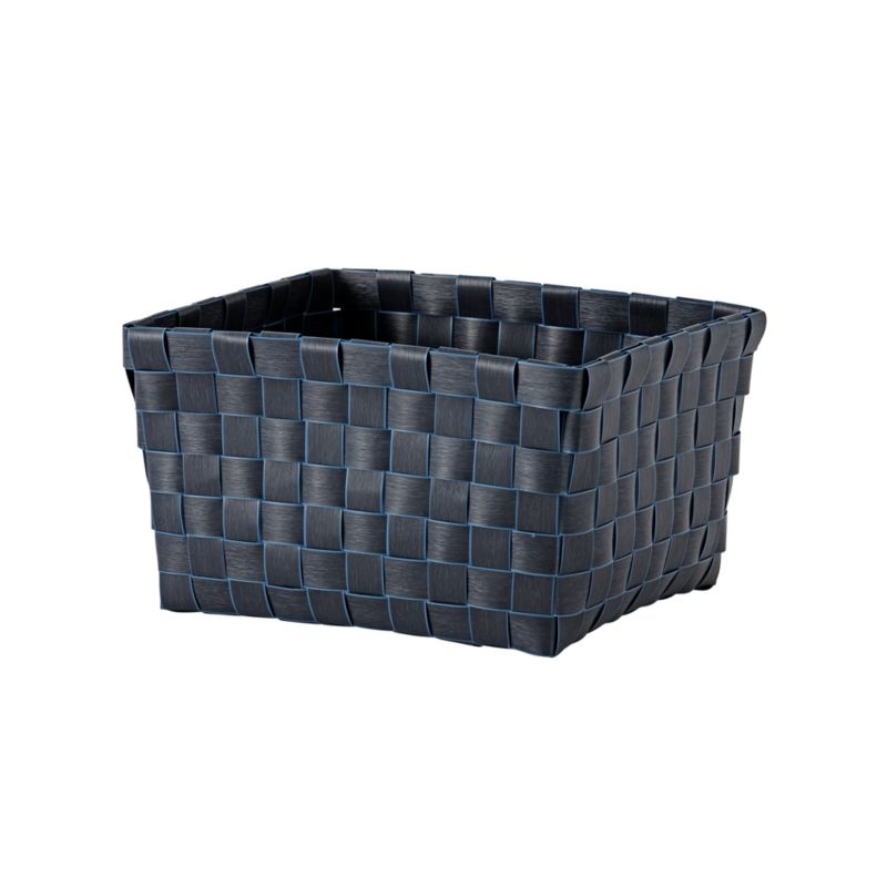 Strapping Woven White Shelf Basket - Image 2