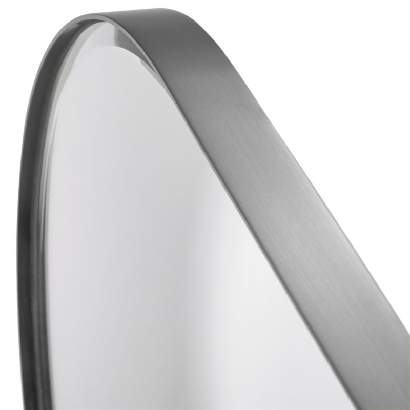 Edge Silver Capsule Wall Mirror - Image 1