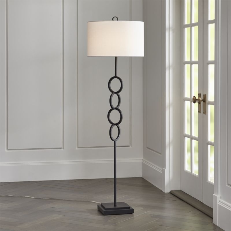 Axiom Black Floor Lamp - Image 1