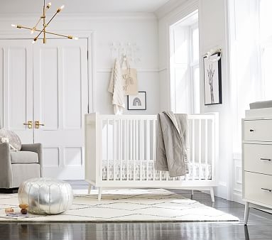 west elm x pbk Mid Century Crib, White, In-Home Delivery - Image 2
