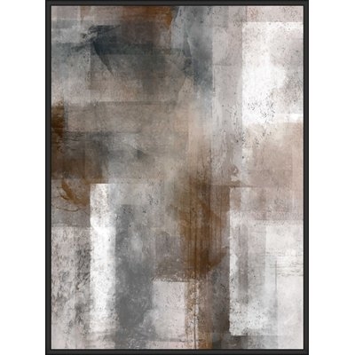 'Stormy Abstract' Framed Graphic Art Print on Canvas - Image 0