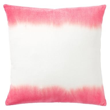 Dip Dye Monogram Pillow Covers, 18x18, Coral - Image 0