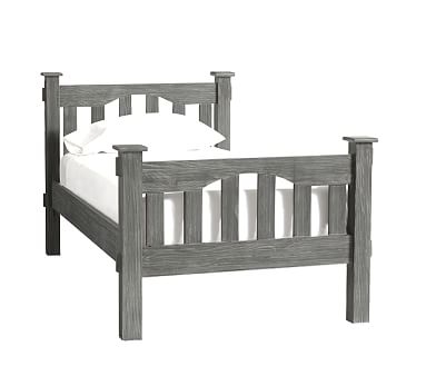 Kendall Bed, Twin, Brushed Charcoal, In-Home Delivery - Image 0