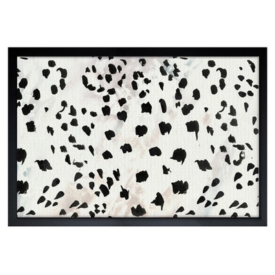 Black Cheetah Framed Wall Art - Image 0