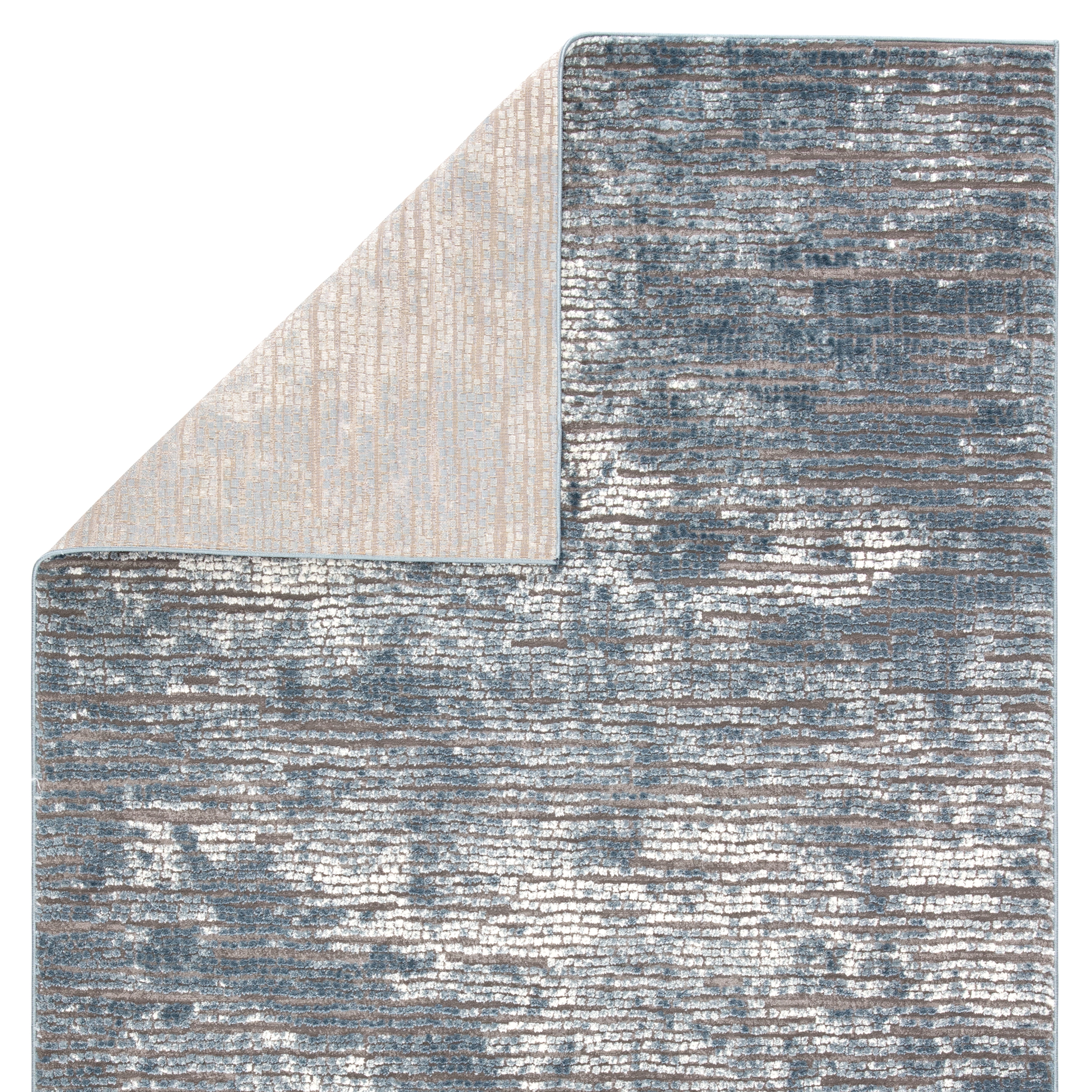 Violen Abstract Blue/ Gray Area Rug (5'3"X7'6") - Image 2